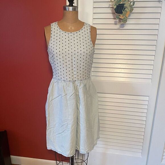 MADEWELL | light wash denim dress 0 - Picture 1 of 9